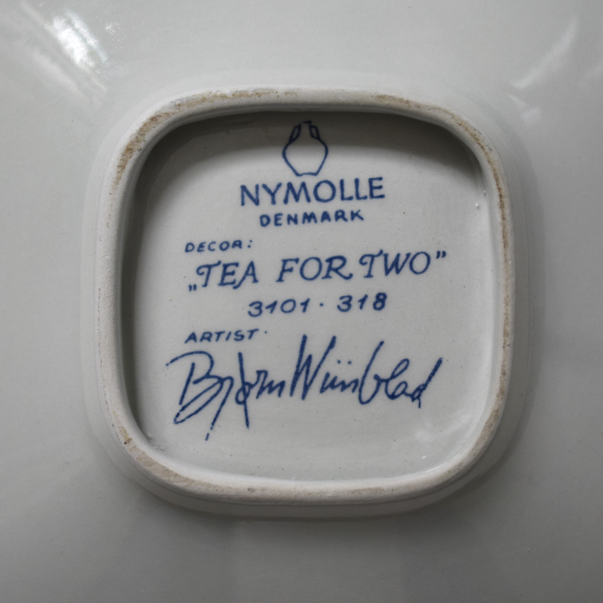 Tea for two・絵皿 / Bjorn Wiinblad・ビヨン ヴィンブラッド / Nymolle・二モール