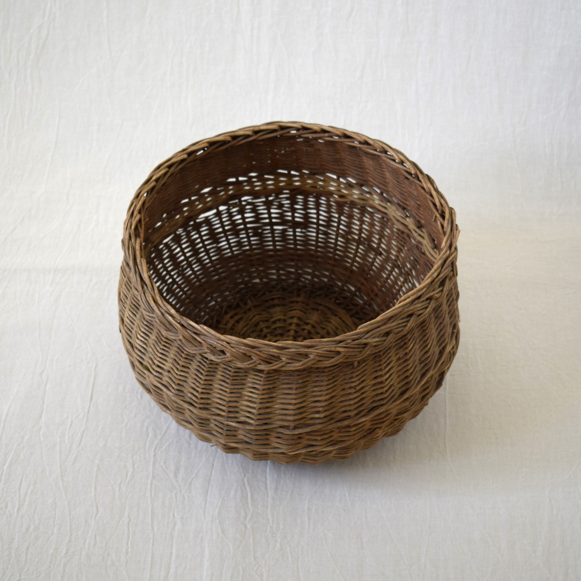 籐編みの籠・ラタン / 古道具・スウェーデン | florantik