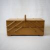 ソーイングBOX・お裁縫箱 / ハンドル付き二段・スウェーデン - 画像 (4)