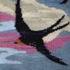 ツバメの絵織物 / フレミッシュ織り・スウェーデン - 画像 (3)