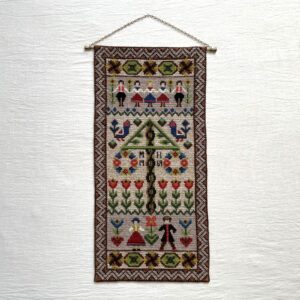 ミッドサマー・夏至祭1969年 / Tvistsöm・ツヴィスト刺繍 / スウェーデン