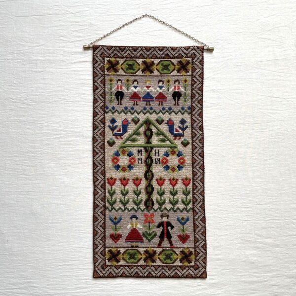 ミッドサマー・夏至祭1969年 / Tvistsöm・ツヴィスト刺繍 / スウェーデン