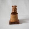 木彫りのくま・桶を見つめる熊 / バガロツカエ・民芸品 - 画像 (3)