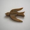 木彫りのブローチ ・二羽の鳥 / スウェーデン - 画像 (4)