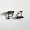 葉っぱのイヤリング・植物モチーフ / シルバーアクセサリー・スウェーデン - 画像 (4)