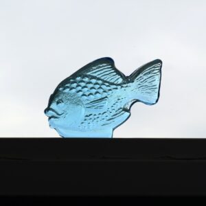 ガラスの魚①  / ブルーガラス・スウェーデン