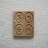 木彫りの鳥とウサギとお花たち・古い菓子型 / スウェーデン - 画像 (2)