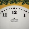 壁掛け時計・植物模様イエロー＆グリーン / Junghans ・ユンハンス / ドイツ - 画像 (6)