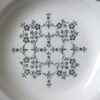 植物模様の深皿・グリーン / Annaburg Porzellan・ドイツ - 画像 (2)