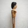 木製ペグドール・ドレス付き / 古い人形・オランダ - 画像 (4)