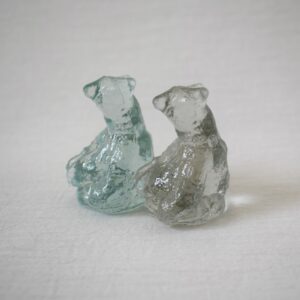 すわる熊・アクアブルー＆クリア / Stockholms Glasbruk Skansen
