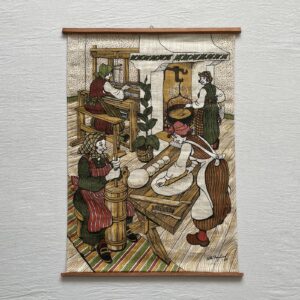 手仕事の絵 / 1980年・プリントファブリック / スウェーデン