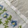 青い小花・刺繍 / 北欧テキスタイル・スウェーデン - 画像 (6)