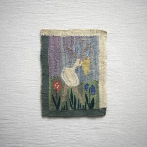 森の中で踊る少女 / フレミッシュ織り・北欧の絵織物