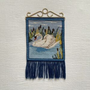 白鳥の絵 / Tvistsöm・ツヴィスト刺繍 / スウェーデン