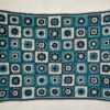 青いブランケット・Granny square / 北欧テキスタイル・スウェーデン - 画像 (2)
