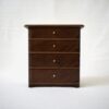 ４段ドロワー・ Dark Brown / アンティーク家具・スウェーデン - 画像 (2)