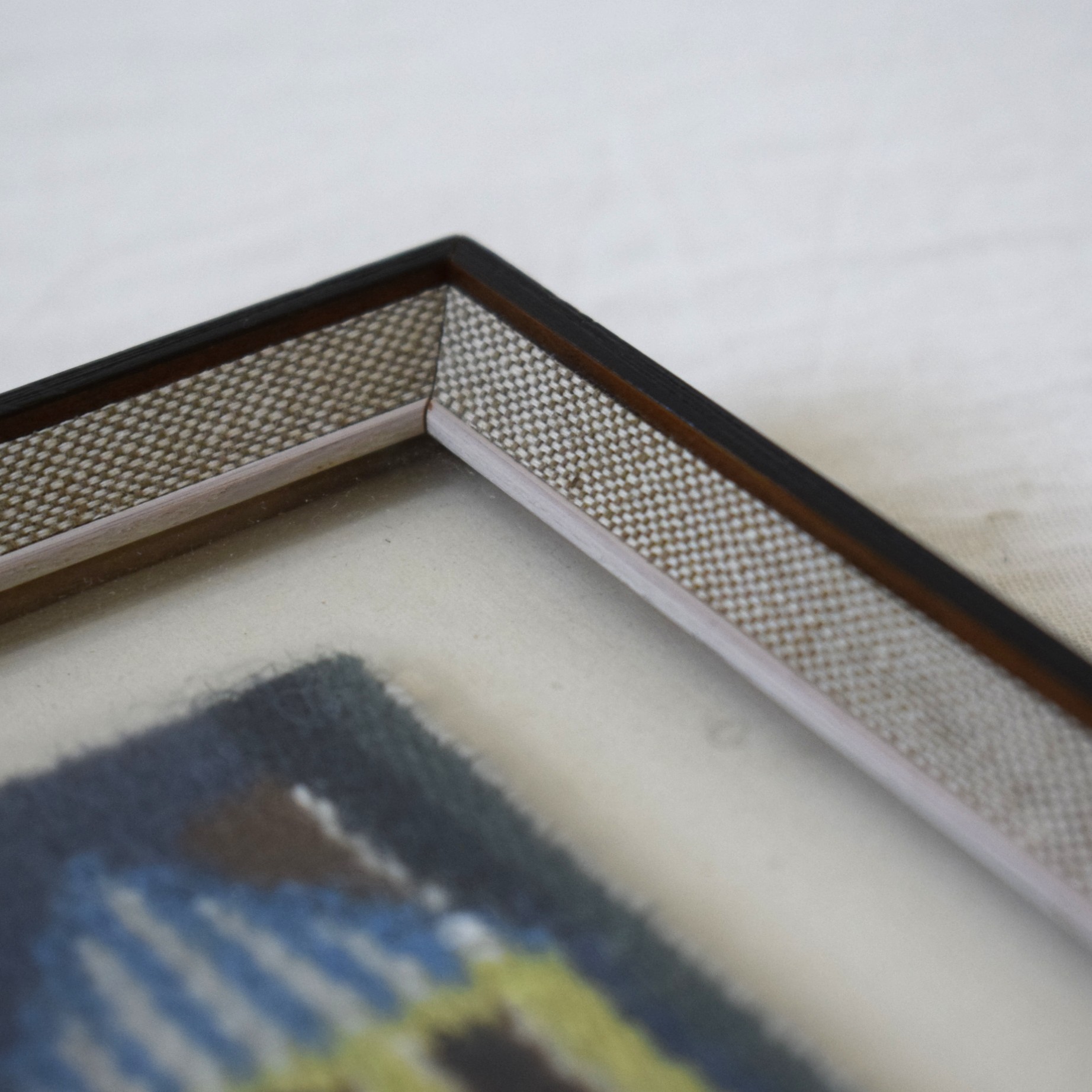 お家の絵・フレミッシュ織り / 額装済み・スウェーデン - 画像 (8)