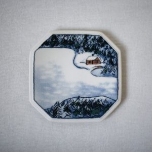 冬景色の陶板・赤いお家 / Heljä Liukko Sundström / ARABIA