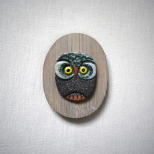 フクロウの陶板 / Thomas Hellström・Nittsjö