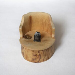 ミニチュア梟 / ピューター製・スウェーデン