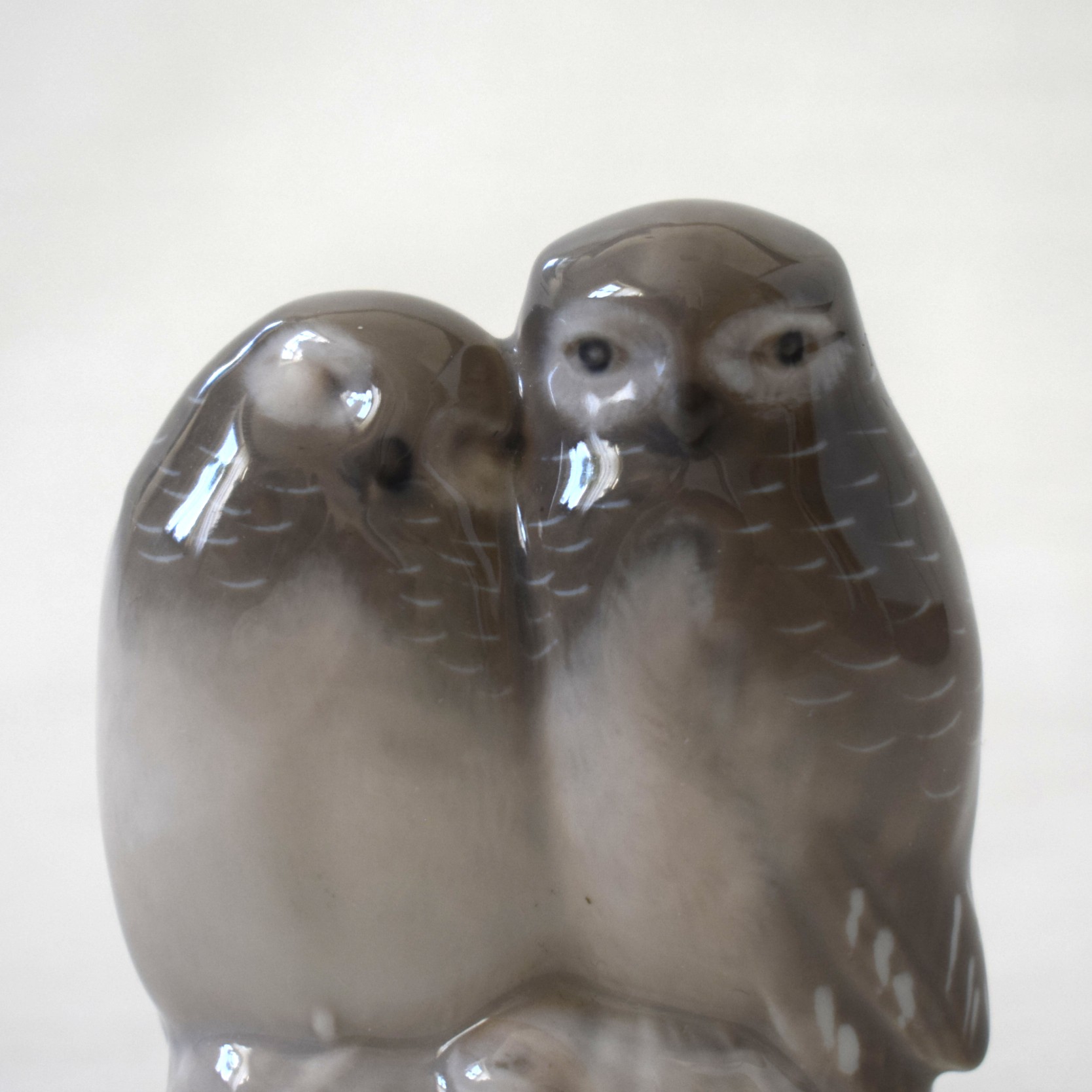 寄り添う梟・フクロウの置き物 / Royal Copenhagen・デンマーク - 画像 (7)