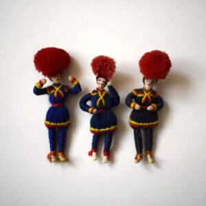 サーミの男性・糸人形 / サーミ族の伝統工芸品