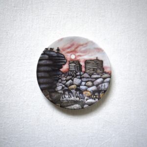 サーミ族の暮らしの風景㊳ / ARABIA絵皿・フィンランド