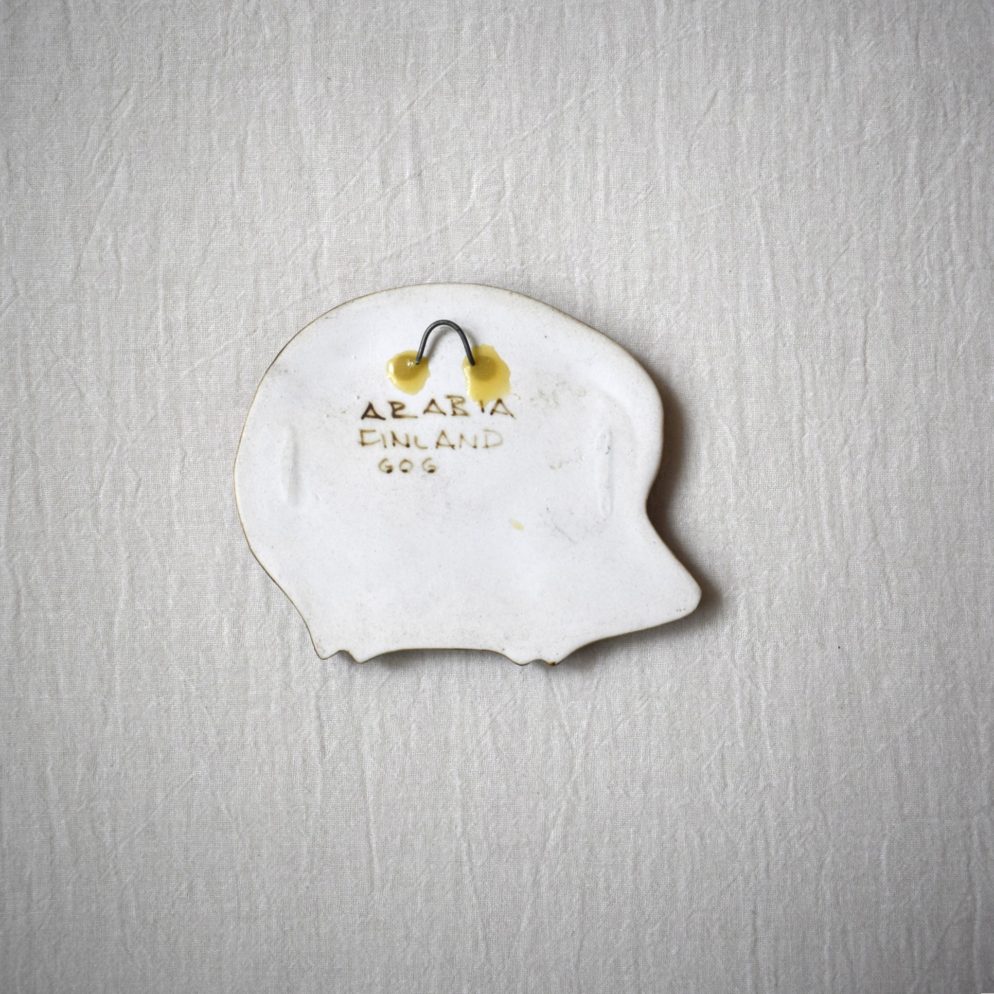 ハリネズミの陶板・ブラウン / Gunvor Olin Grönqvist / ARABIA・アラビア - 画像 (4)