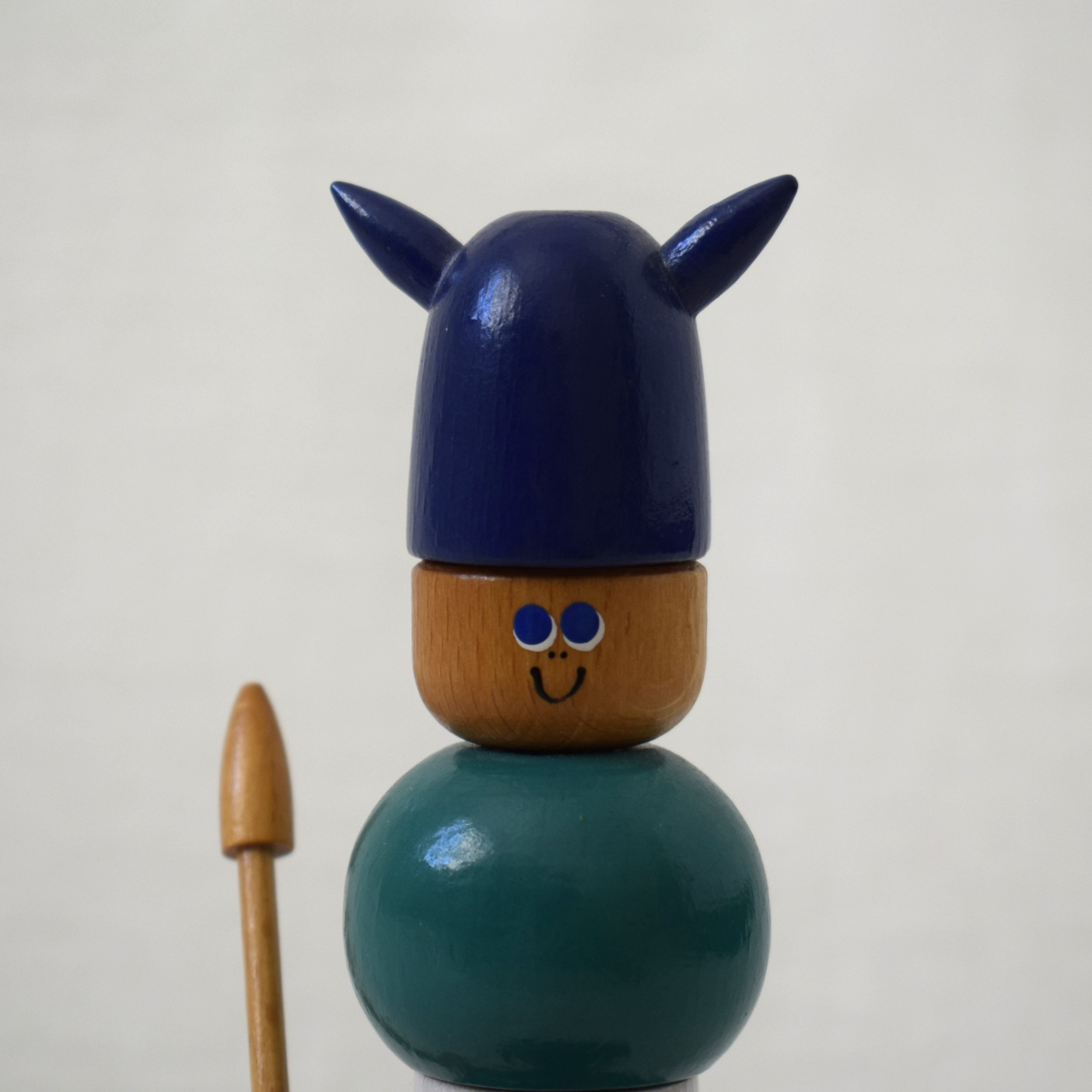 バイキング・木製人形 / Malerdrejeriet・Made in Denmark - 画像 (5)