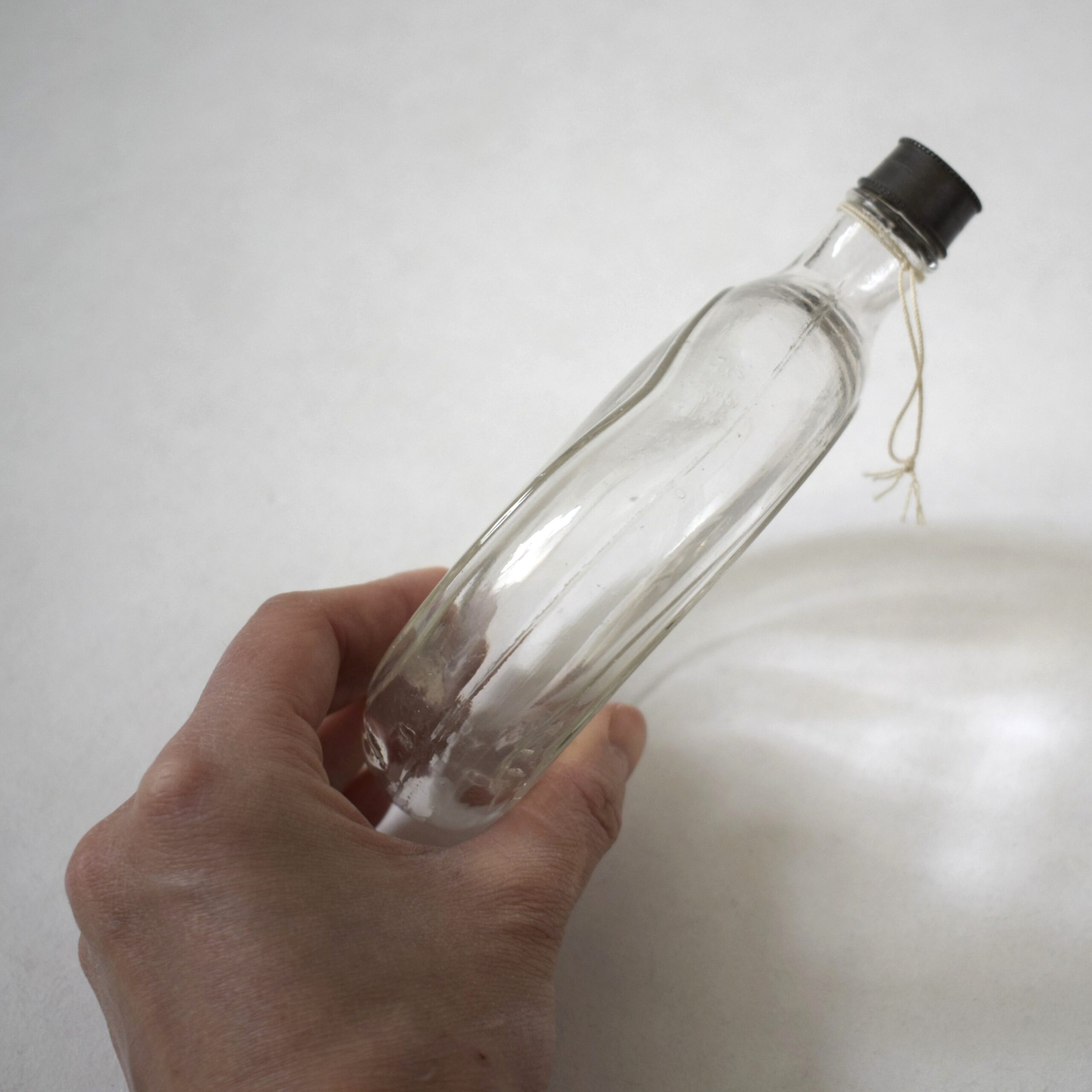 丸くて平たいガラスボトル / アンティークガラス・Unknown - 画像 (12)