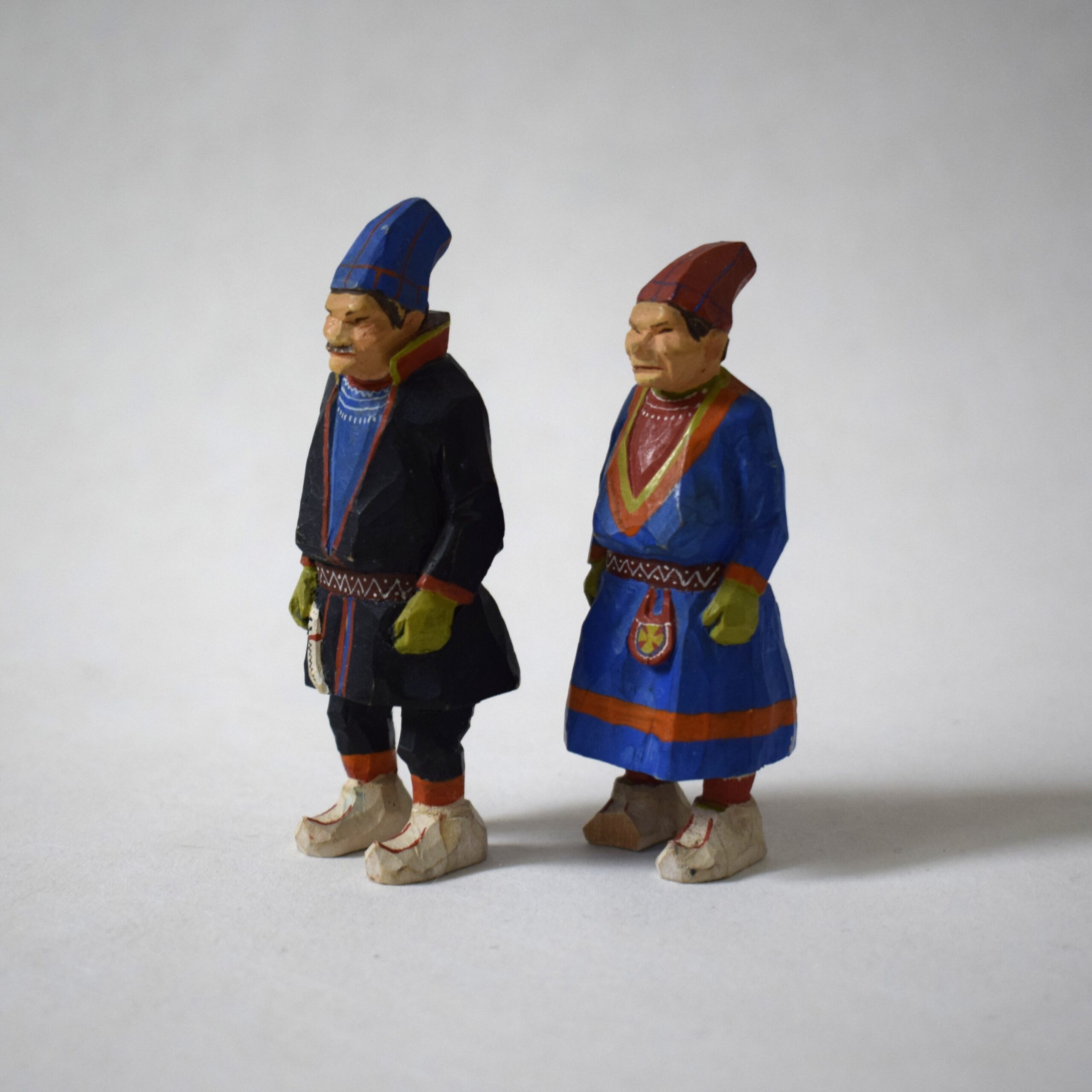 サーミの男女・木製人形 / Bengt Fransson・スウェーデン - 画像 (6)