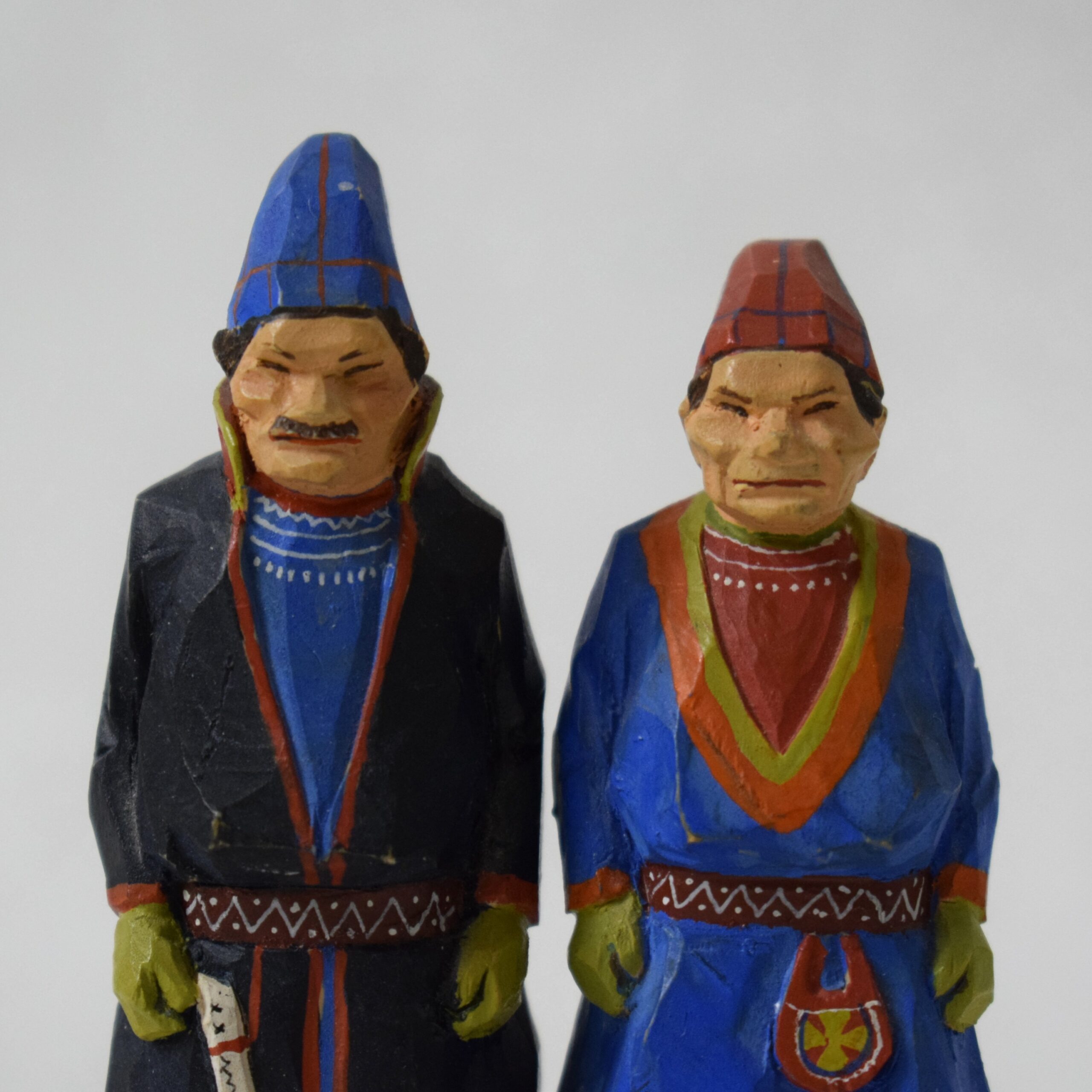 サーミの男女・木製人形 / Bengt Fransson・スウェーデン - 画像 (7)