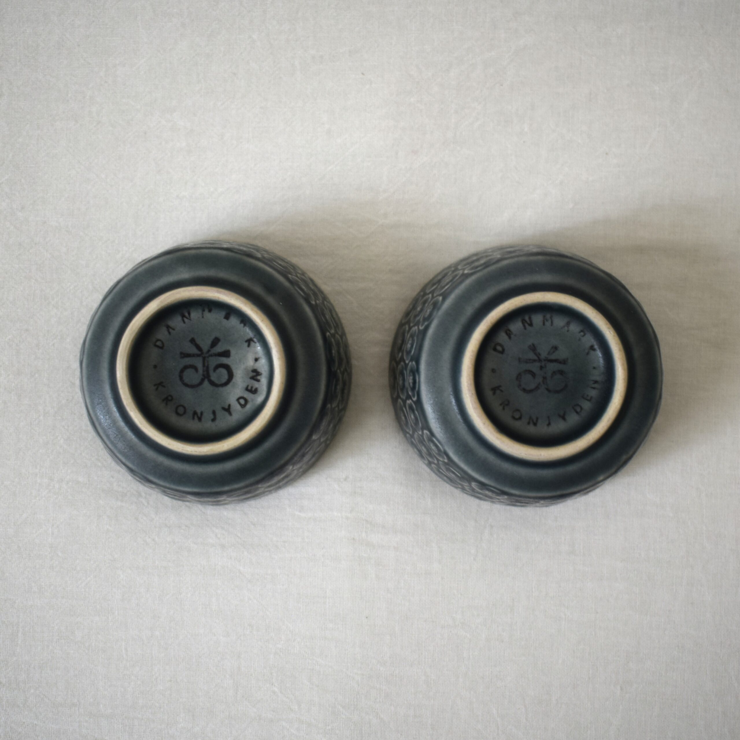 湯飲み茶わん2点セット / Azur・Jens.H.Quistgaard / Kronjyden・デンマーク - 画像 (5)