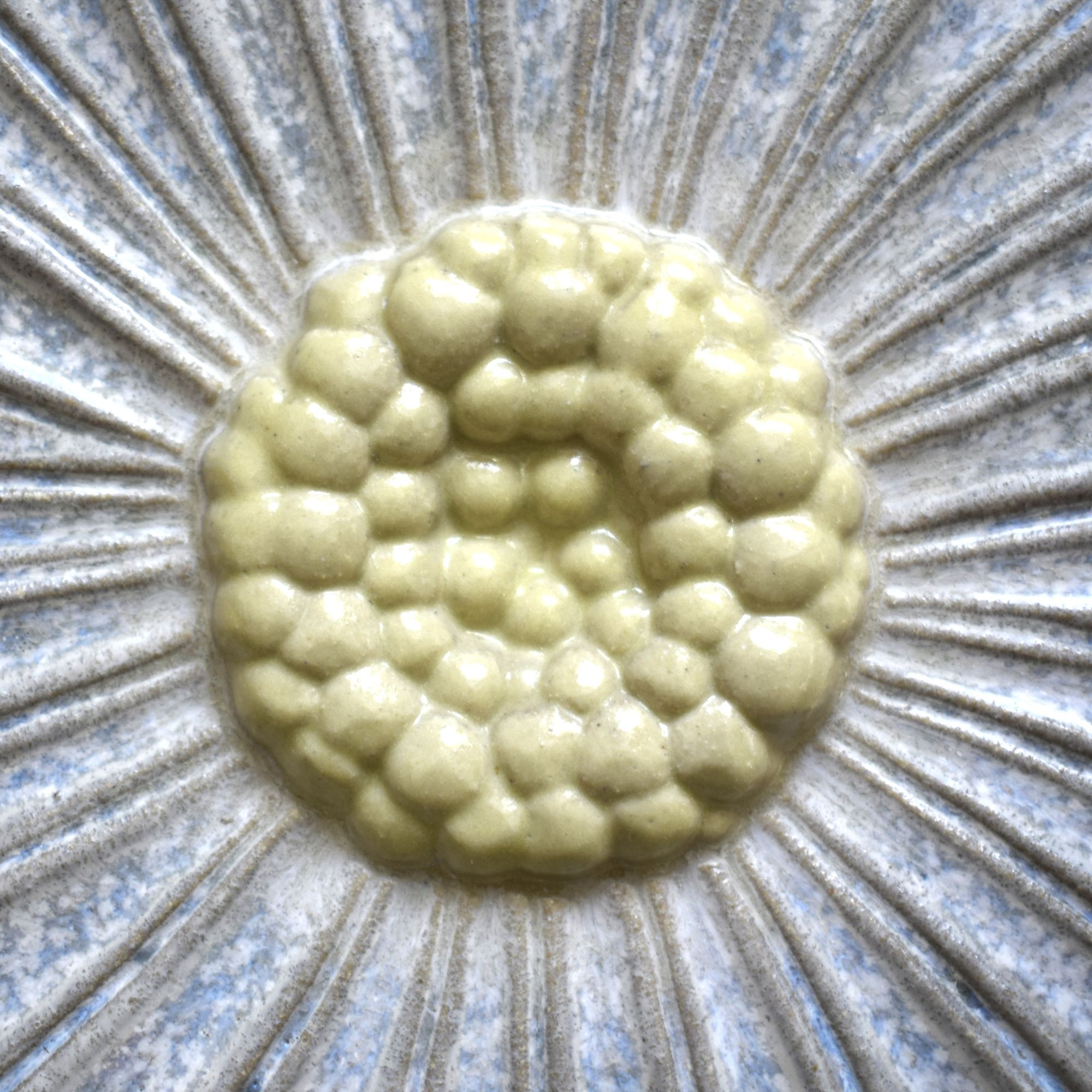 お花の陶板・マーガレット / EGO Stengods・Willy Fischer / スウェーデン - 画像 (3)