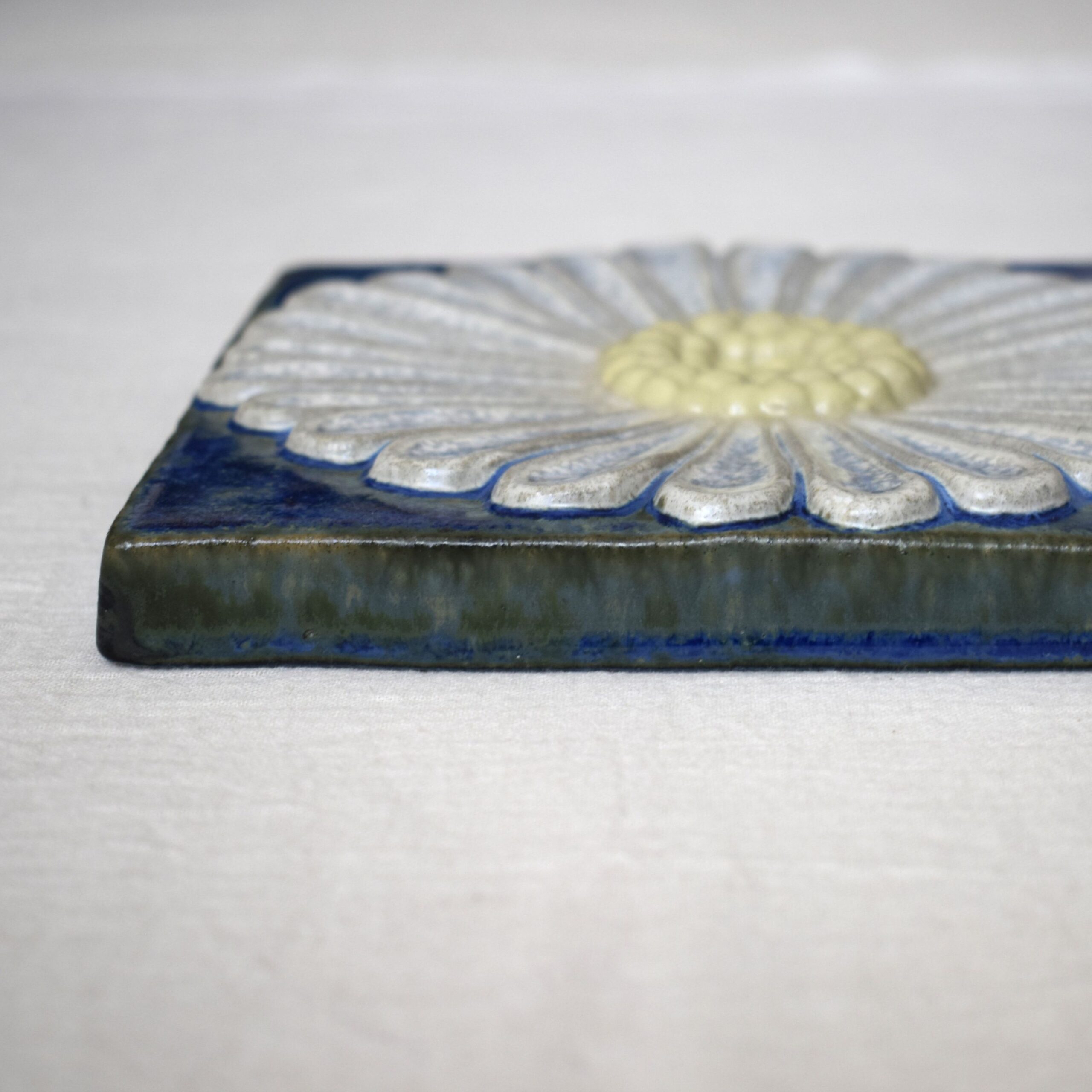 お花の陶板・マーガレット / EGO Stengods・Willy Fischer / スウェーデン - 画像 (9)