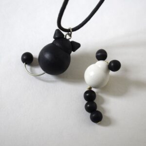 黒猫とマウス・アクセサリー / Kaija Aarikka・アアリッカ