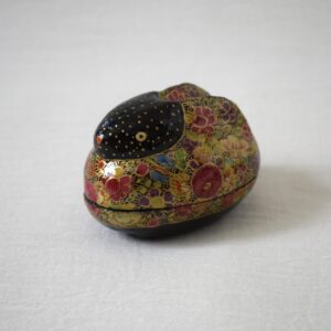 うさぎの入れ物 / ペーパーマッシュ・papier-mâché / Made in India