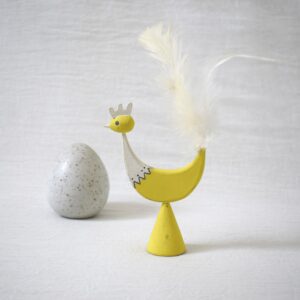 黄色い鳥・木製 / Borås・スウェーデン