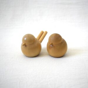 木製の鳥・二羽  / aarikka・アアリッカ / フィンランド