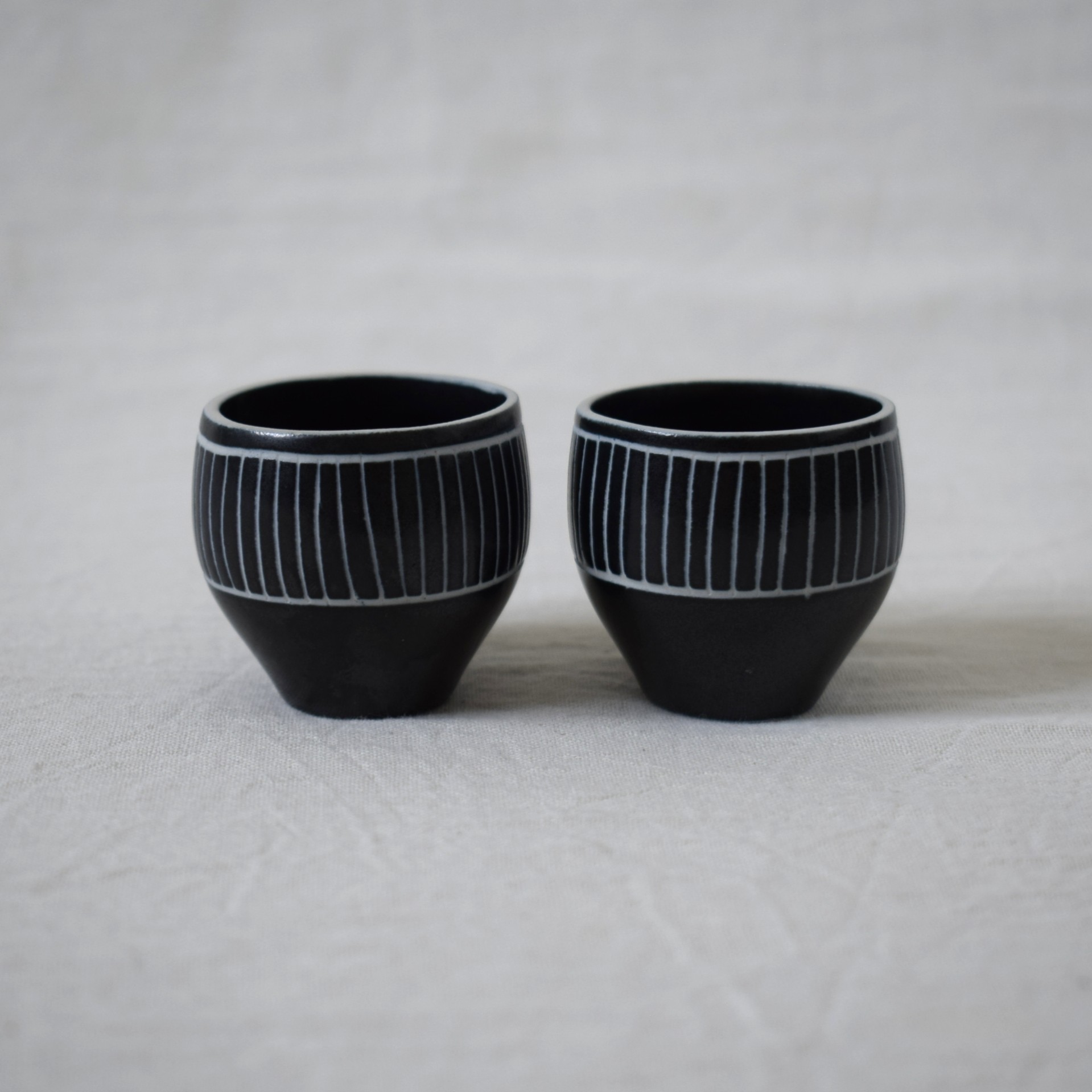 エッグカップ・おちょこ2点セット / TARINAシリーズ / ARABIA・アラビア - 画像 (4)