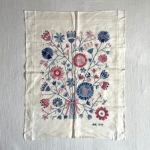 Blekingesöm・刺繍1979年 / 北欧テキスタイル・Made in Sweden