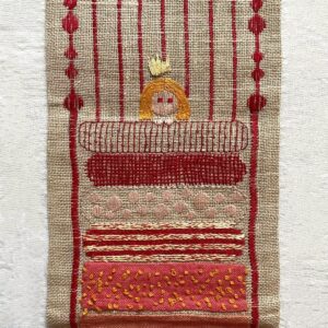 エンドウ豆の上に寝たお姫さまタペストリー / 刺繍絵・スウェーデン