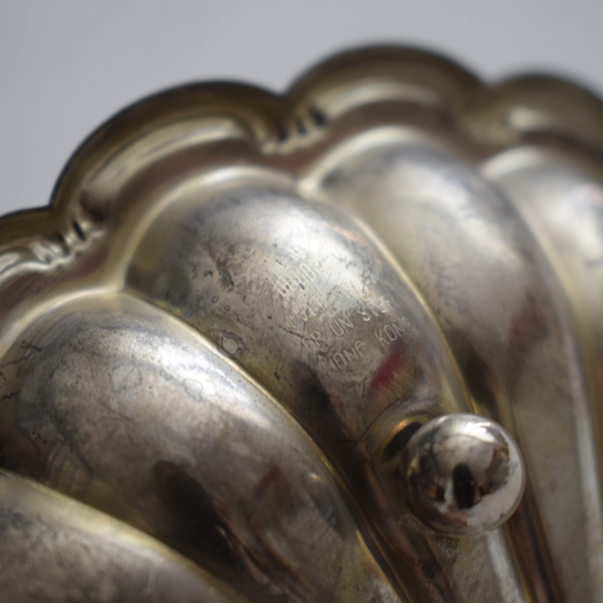 シェル型のトレイ・ガラス付き / Hugo Silver Plated - 画像 (10)