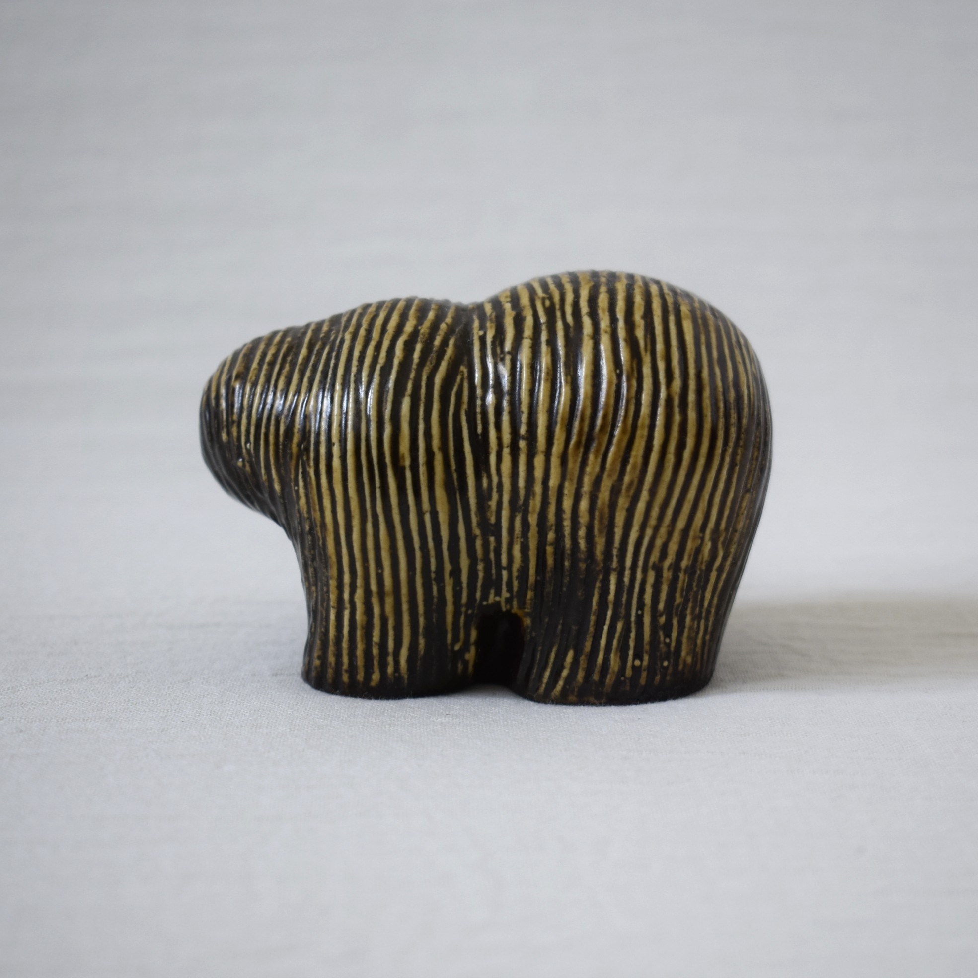 熊の置き物・小さいサイズ / Lisa Larson・Gustavsberg - 画像 (3)
