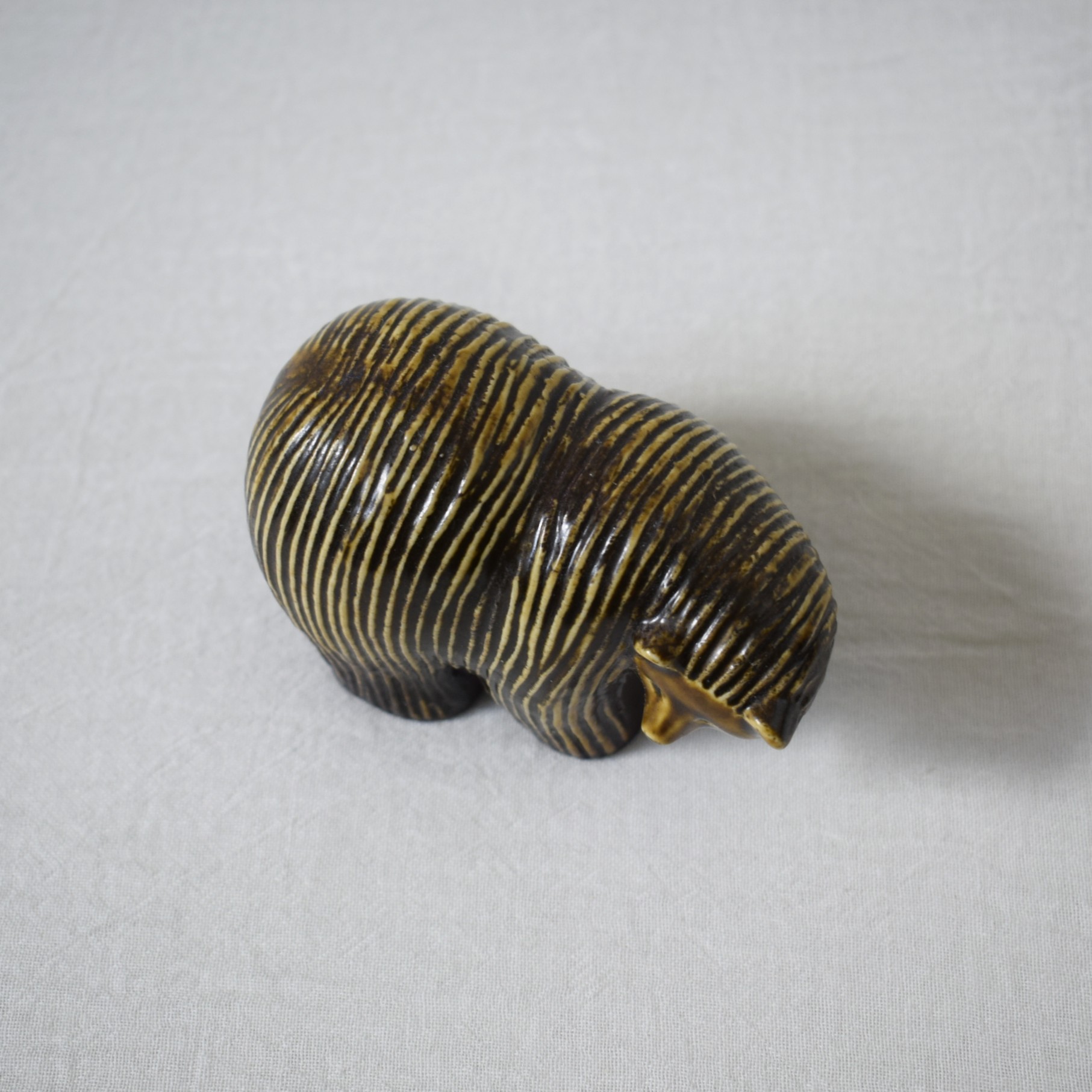 熊の置き物・小さいサイズ / Lisa Larson・Gustavsberg - 画像 (5)