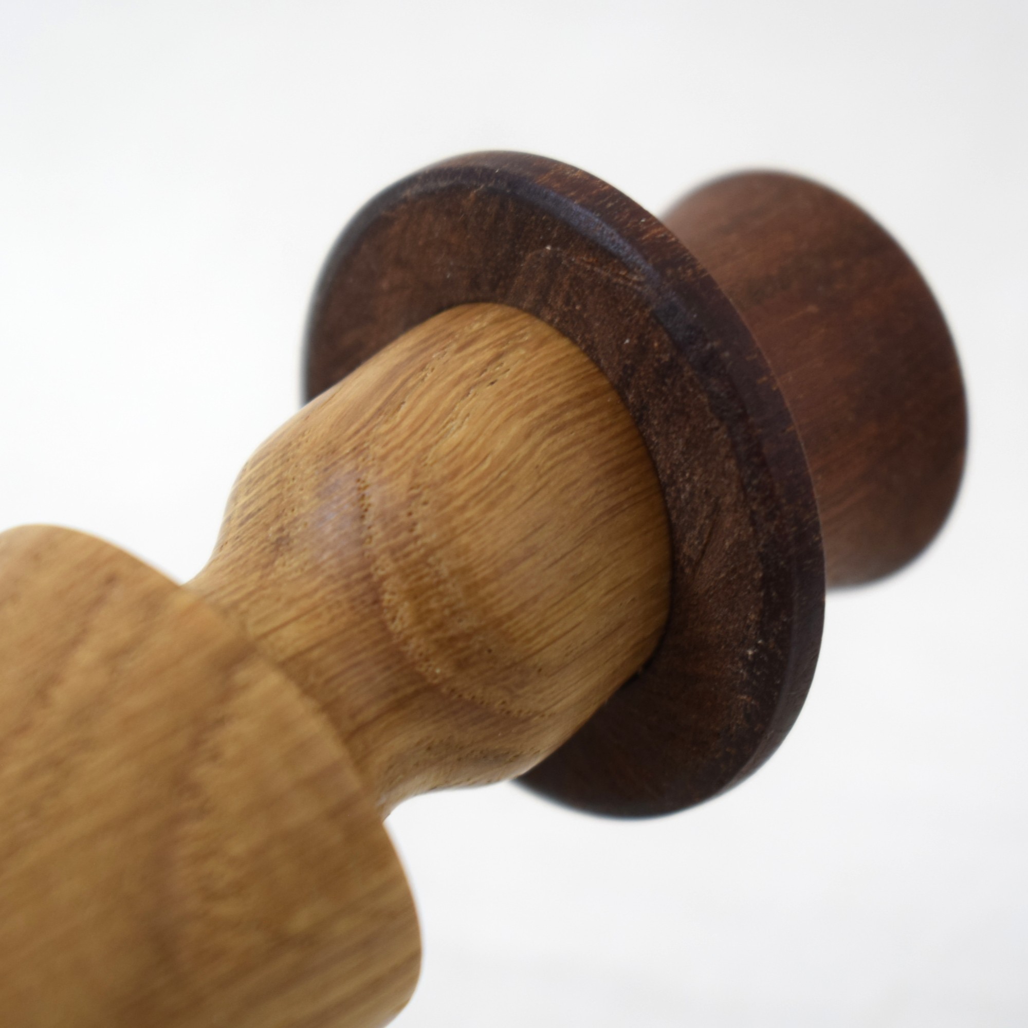 帽子を被った木製人形ペア / Made in Denmark - 画像 (6)