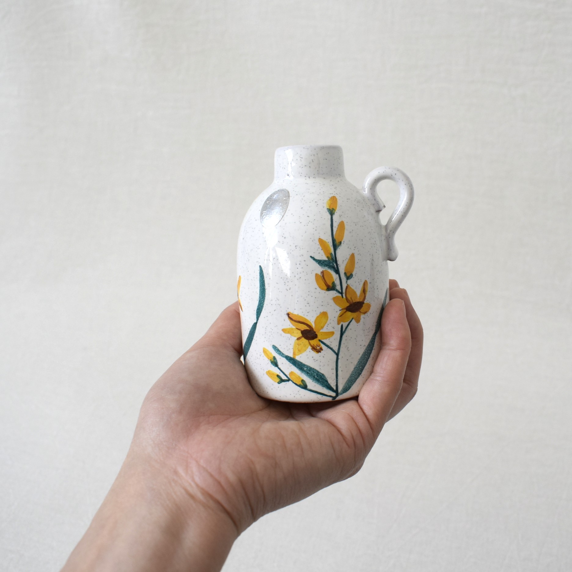 野花の花瓶・フラワーベース / Alingsås keramik・Made in Sweden - 画像 (10)