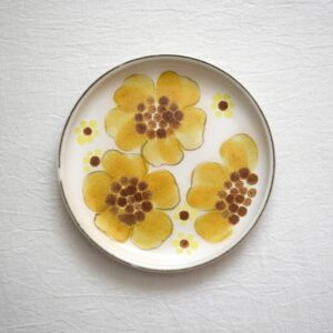 黄色いお花のプレート / DENBY・デンビー / Made in England