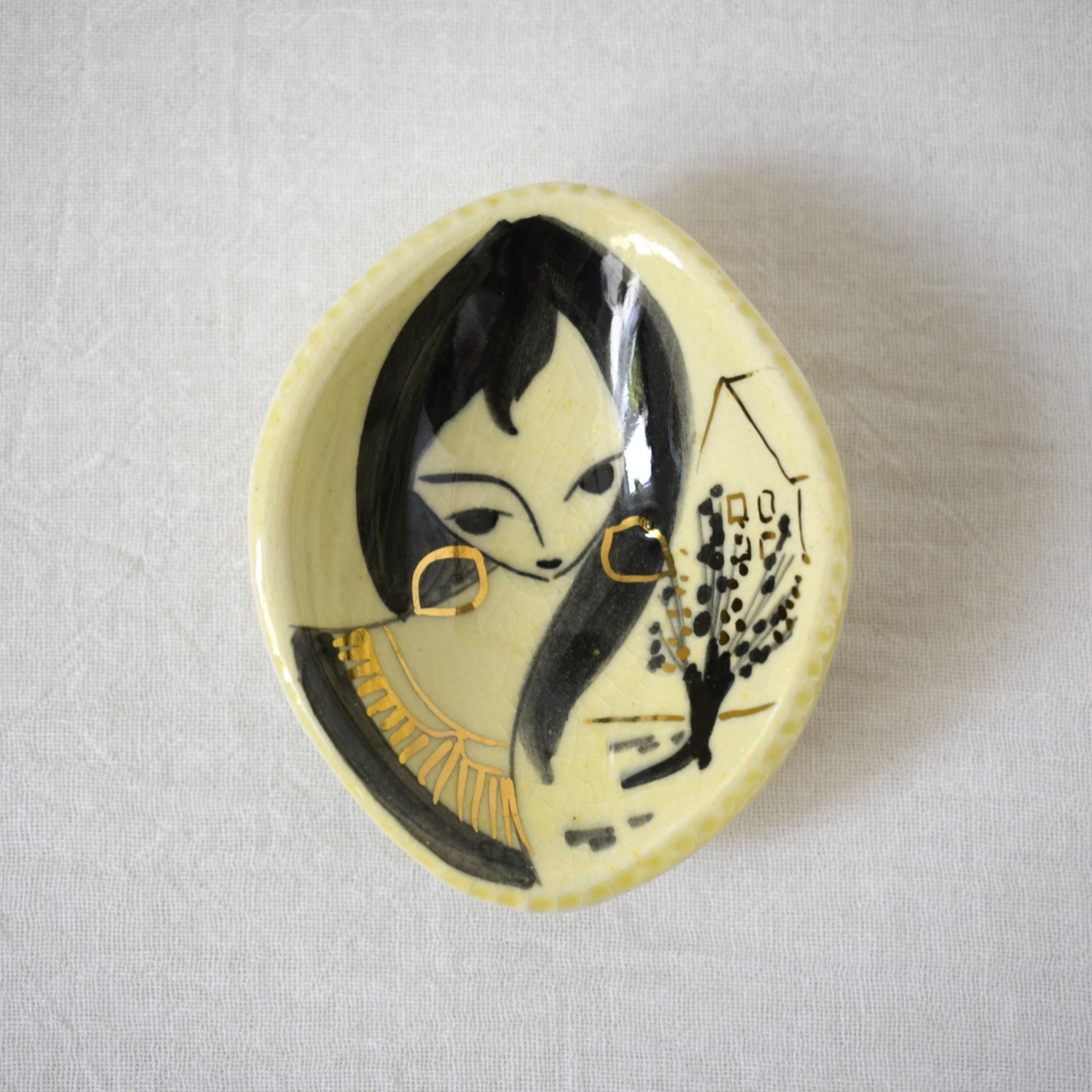 女性の絵① / Raija Rauanheimo-Kojonen, Falco / Made in Finland - 画像 (2)